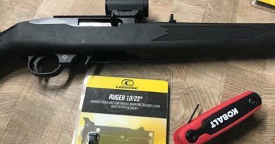 Crossfire 10/22 magazine release, installation photos.
