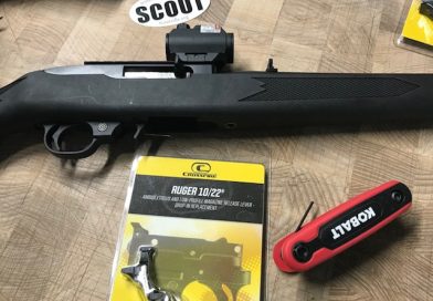Crossfire 10/22 magazine release, installation photos.